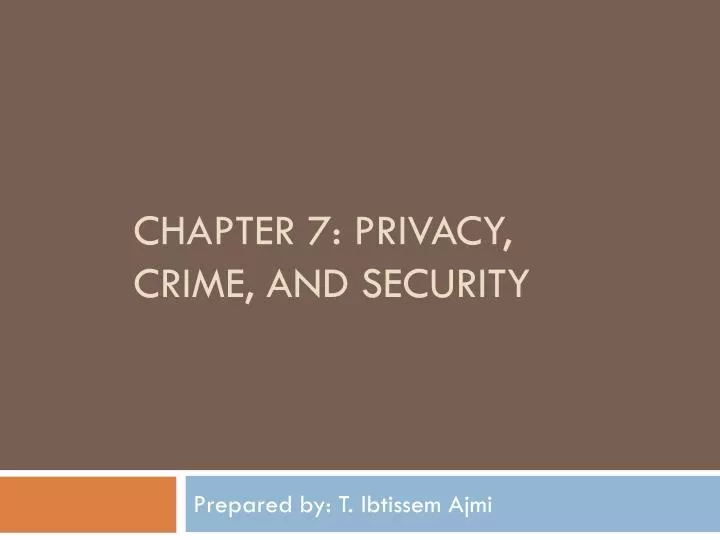 chapter 7 privacy crime and security