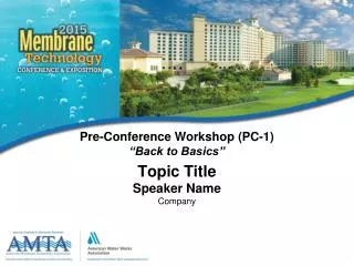 topic title speaker name company