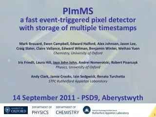 PImMS a fast event-triggered pixel detector with storage of multiple timestamps