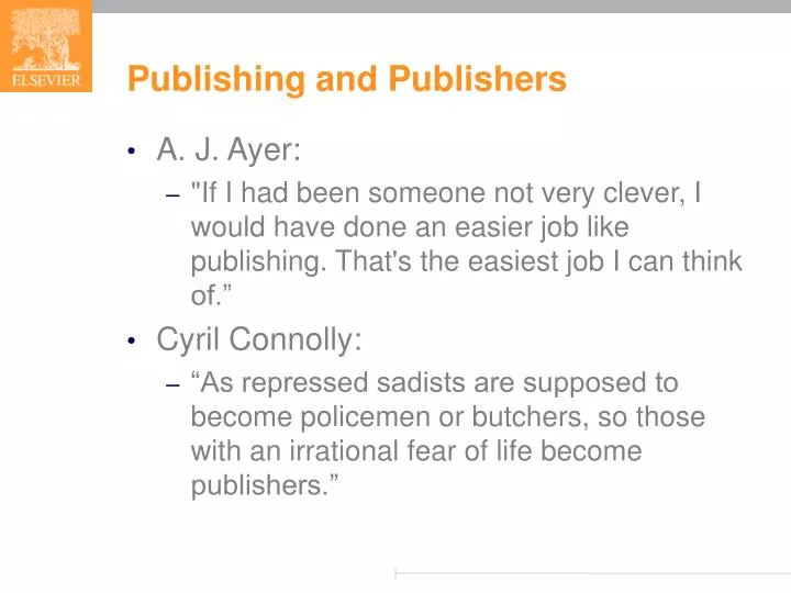publishing and publishers