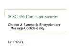 SCSC 455 Computer Security - slide 1