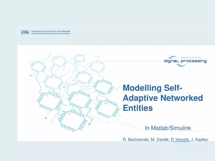 modelling self adaptive networked entities