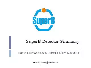 SuperB Detector Summary