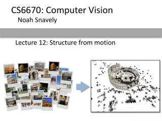 Lecture 12: Structure from motion