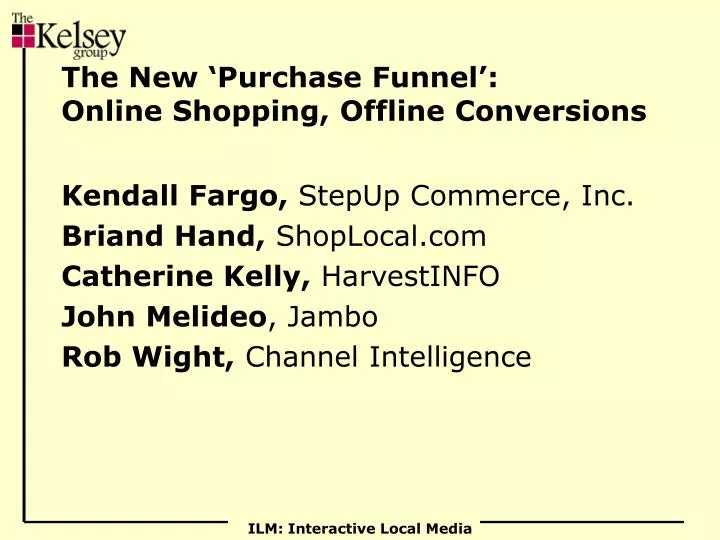 the new purchase funnel online shopping offline conversions