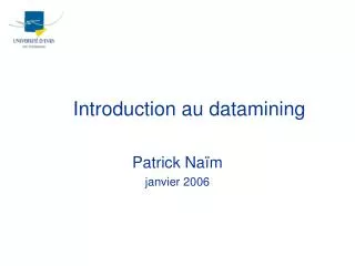 Introduction au datamining