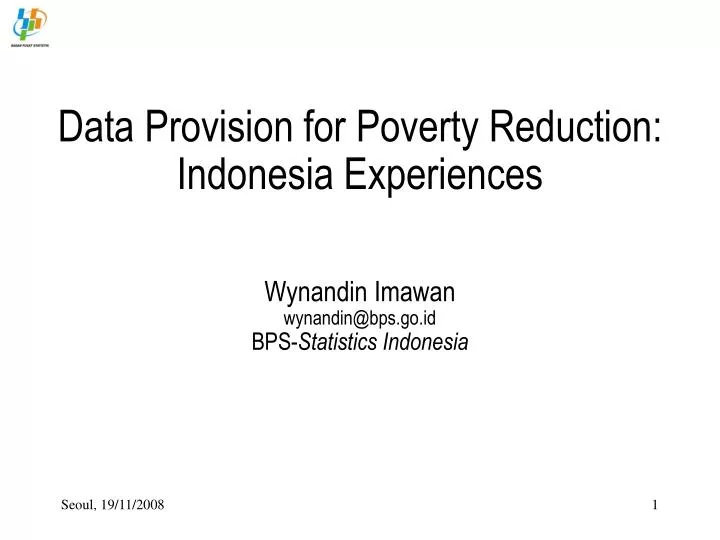 data provision for poverty reduction indonesia experiences