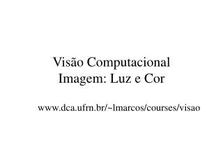 vis o computacional imagem luz e cor