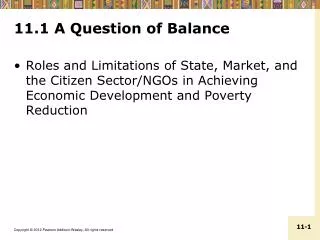 11.1 A Question of Balance
