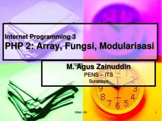 internet programming 3 php 2 array fungsi modularisasi