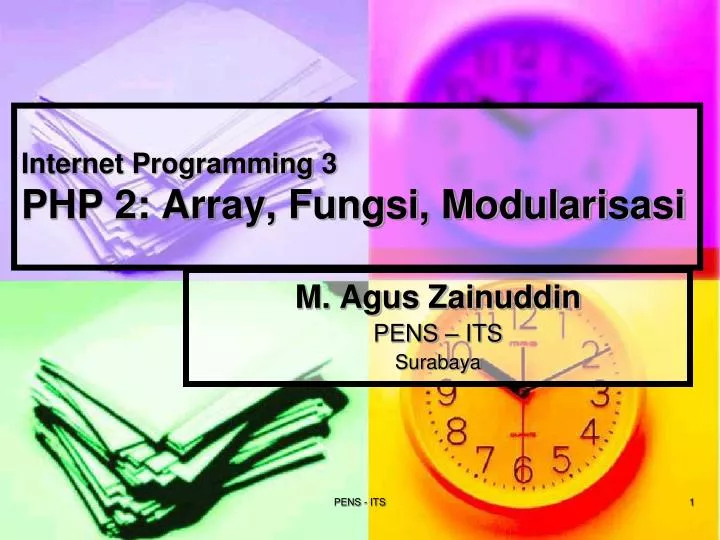 internet programming 3 php 2 array fungsi modularisasi