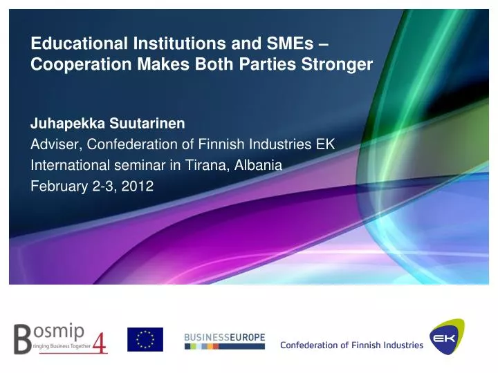educational institutions and smes cooperation makes both parties stronger