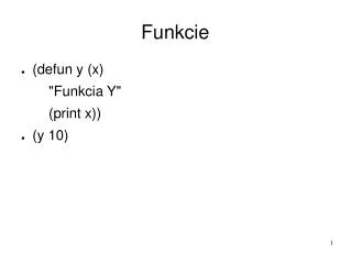 funkcie