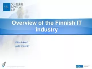 Overview of the Finnish IT industry