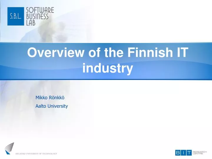 overview of the finnish it industry