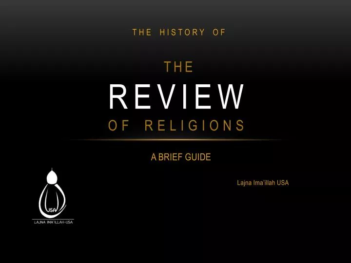 review of religions
