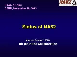 Status of NA62
