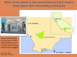 What corner stores in city council districts 8 &amp; 9 need to know about their surrounding community