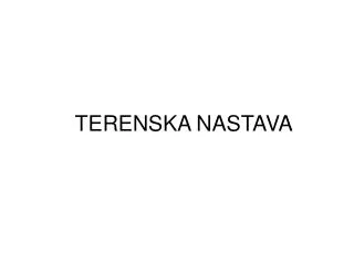 terenska nastava