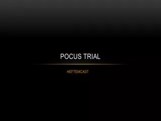 POCUS trial