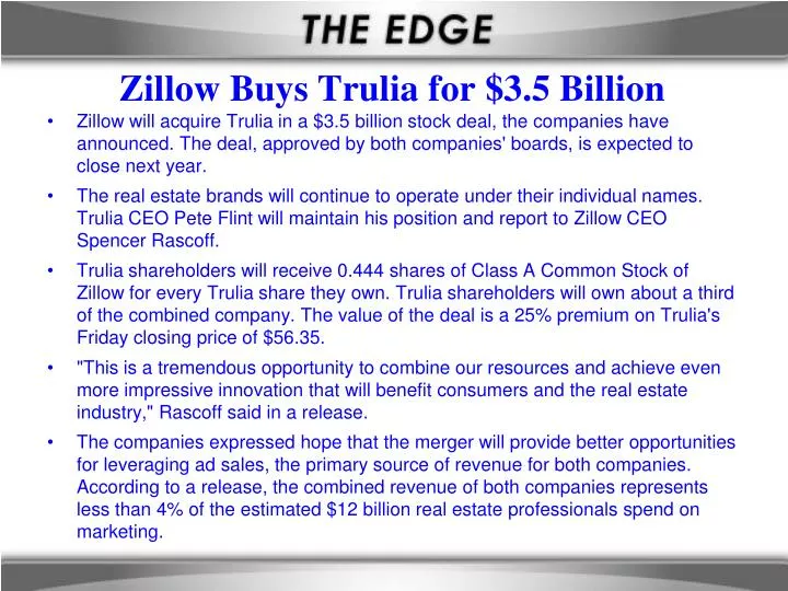 zillow buys trulia for 3 5 billion