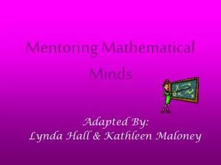 Mentoring Mathematical Minds