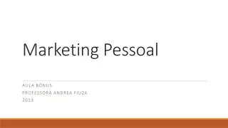 marketing pessoal