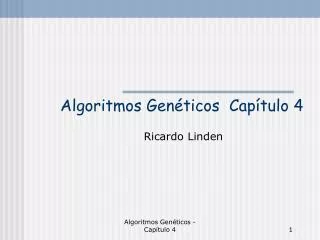 algoritmos gen ticos cap tulo 4