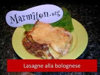 lasagne alla bolognese