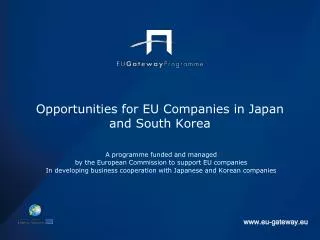 Opportunities for EU Companies in Japan and South Korea