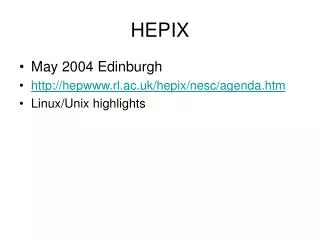 HEPIX