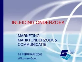 inleiding onderzoek