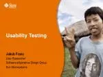 Usability Testing - slide 1