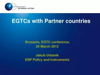 EGTCs with Partner countries