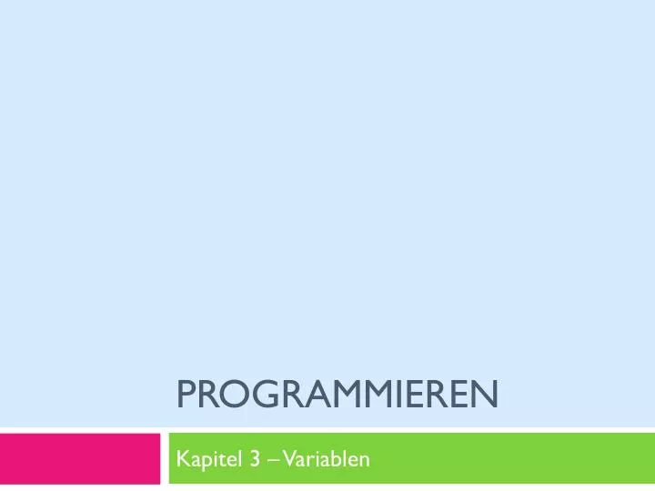 programmieren