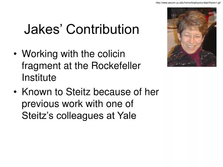 jakes contribution