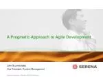 A Pragmatic Approach to Agile Development - slide 1