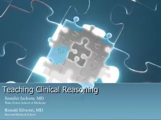 Teaching Clinical Reasoning