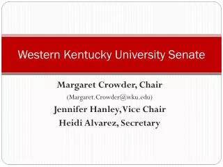 Western Kentucky University Senate
