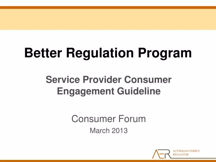 better regulation program