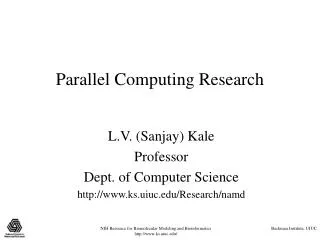 Parallel Computing Research