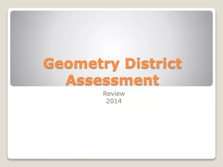geometry district assessment
