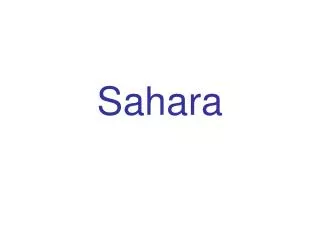 sahara