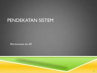 pendekatan sistem