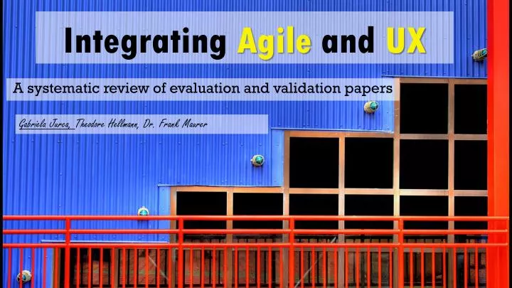 integrating agile and ux