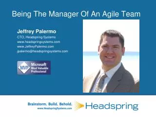 Being The Manager Of An Agile Team