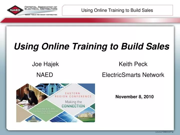 using online training to build sales