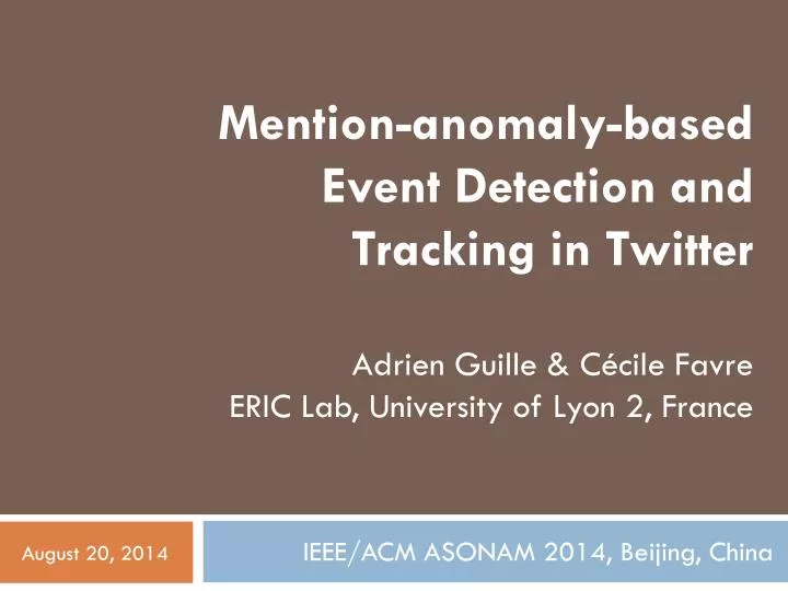 ieee acm asonam 2014 beijing china