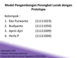 model pengembangan perangkat lunak dengan prototype