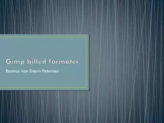 gimp billed formater